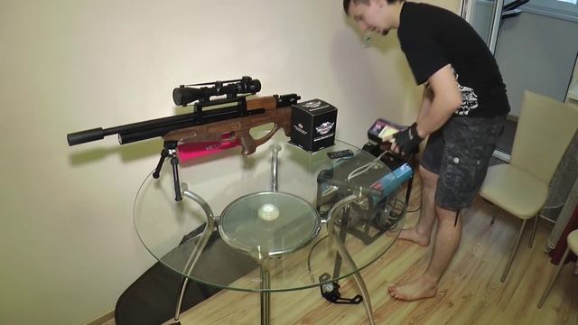 Как заправлять PCP винтовку, обзор компрессора ВД смотреть онлайн