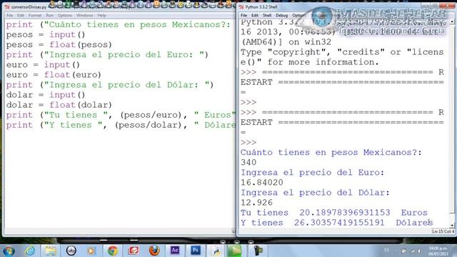 07 - Conversor de Divisas y Operadores Aritméticos (Python) смотреть онлайн