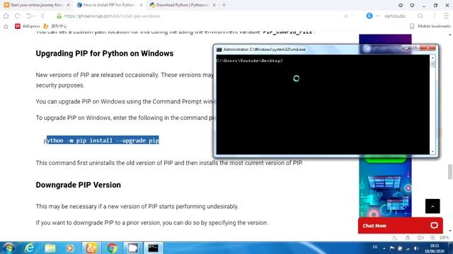 Installing PIP And Fixing The Errors In PIP Installation