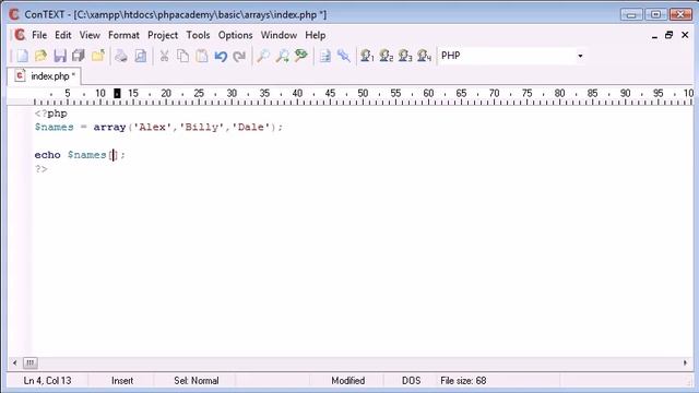 014 Basic Arrays | php programming course смотреть онлайн