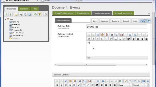 Page TVs, MODx Content Management System Training Part 7 смотреть онлайн