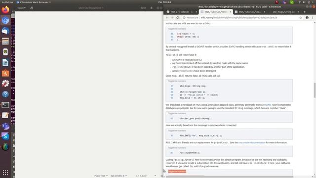 ROS, simple chatter and listener смотреть онлайн