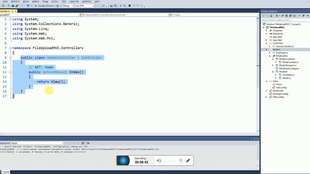 Uploading And Storing A File Into Database ASP .NET MVC Tutorial смотреть онлайн