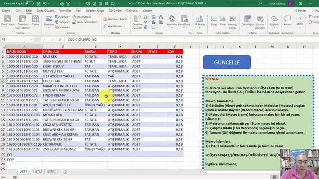 Excel Makro ile Verileri Güncelleme - DÜŞEYARA / VLOOKUP смотреть онлайн