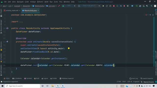 How to Create Date Picker In Android Studio || Developer Deepak || Android Tutorials #13 смотреть онлайн
