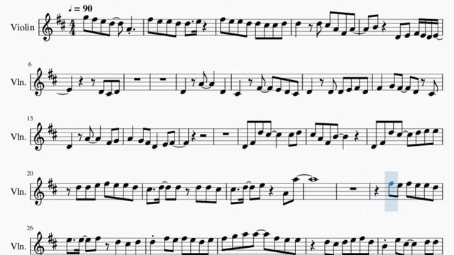 Violin Sheet Music: How to play First Love by Utada Hikaru смотреть онлайн