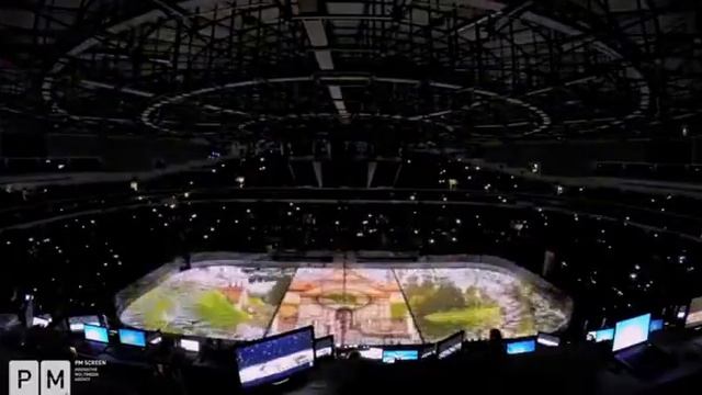 3D-проекция на открытии ЧМ по хоккею в Минске. 12 проекторов на миллион евро ради ролика на 6 минут смотреть онлайн