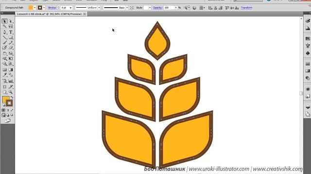 Adobe illustrator уроки. Заливка и обводка. Как работать в адоб иллюстратор. смотреть онлайн