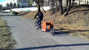 Велоприцеп. Реальный тест