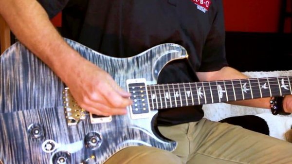 Paul Reed Smith Custom 24 with Piezo 10 Top 2018 Faded Whale Blue Pattern Thin