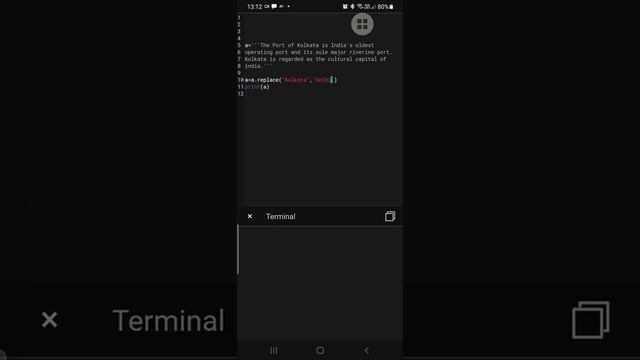|| PYTHON | PROGRAM || String and its method(replace) || смотреть онлайн