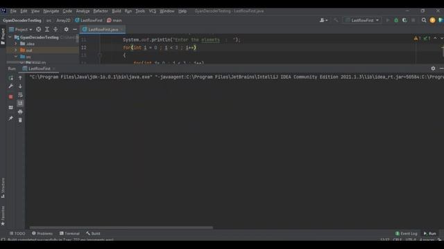 #67 Swap first row with last row in 2d Array | 2D Array data structure in Java смотреть онлайн
