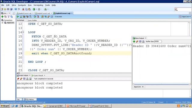 Oracle PLSQL - CURSOR (Implicit and Explicit) смотреть онлайн