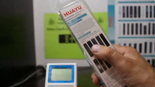Huayu RM-L1535 настройка универсального пульта на управление телевизором Haier