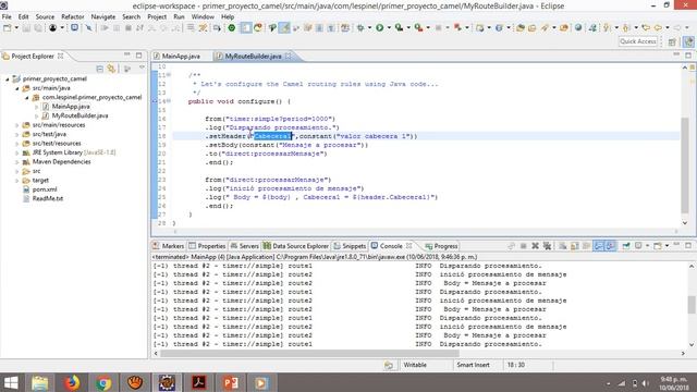 2. Apache Camel, Intercambio básico de mensajes entre diferentes endpoints смотреть онлайн