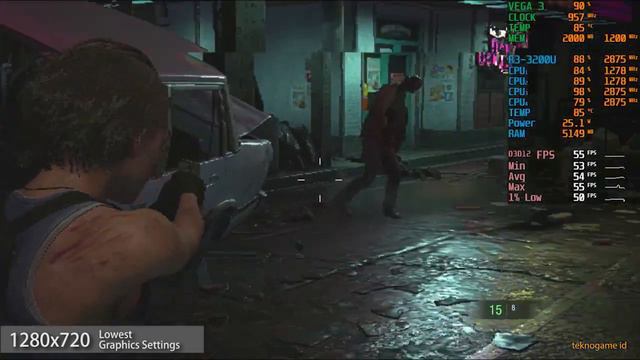 Resident Evil 3 (FSR) | AMD Ryzen 3 3200U Vega 3 смотреть онлайн