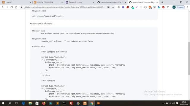 04 - Saltos de página y enumeración de páginas en PDF con Laravel 7 смотреть онлайн