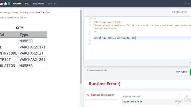 Query all columns from Table | select all | Hackerrank | SQL | Ms SQL смотреть онлайн