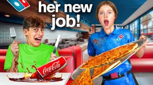 MY DAUGHTER S NEW JOB  ft_ Brent Rivera, Preston, Royalty Family