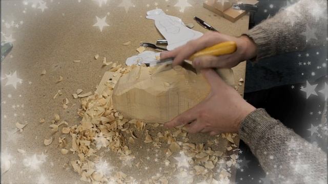 Дед Мороз! Резьба по дереву. Кедр. смотреть онлайн