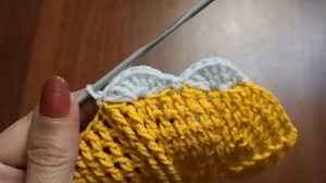 Шапочка-шляпка детская, крючком.