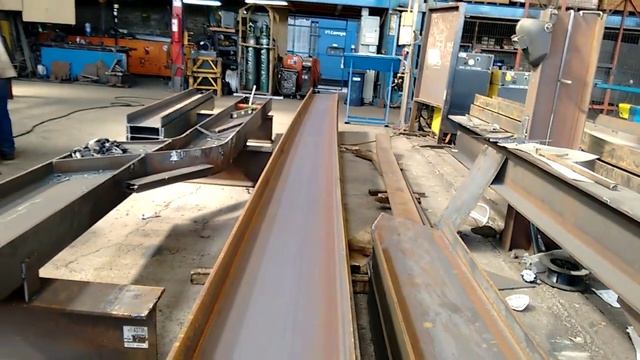 Bending "I" beams for Low Bed trailer's main chassis. смотреть онлайн