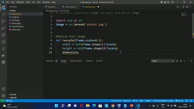 Convertion of colorful image into b&w from python code || opencv library in python || opencv смотреть онлайн