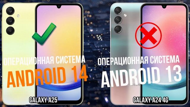 Samsung Galaxy A25 против Galaxy A24 4G
