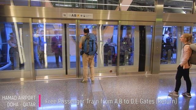 Doha Qatar Hamad International Airport Walking Tour | Gates, Transfers, Train, Landing, Takeoff смотреть онлайн