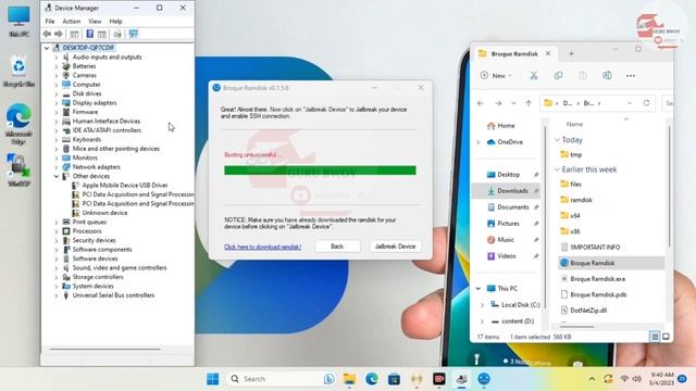 How to fix SSH Unsuccessful, unable boot device with / Broque Ramdisk tool - free Ramdisk tool смотреть онлайн