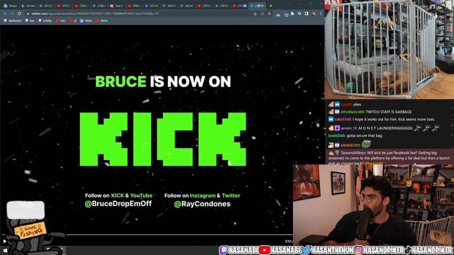 HasanAbi React to BruceDropEmOff Moved to Kick | Full Raw Video | HasanAbi Network смотреть онлайн