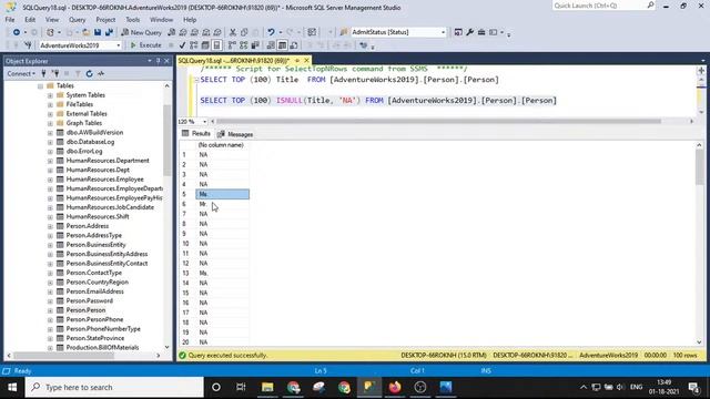 ISNULL in HINDI | Explaining ISNULL Built-In Function | SQL SERVER смотреть онлайн