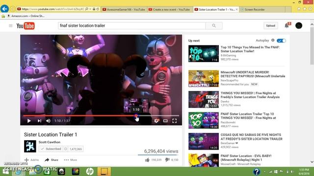 i react to fnaf Sister Location Trailer 1 - by Scott Cawthon смотреть онлайн