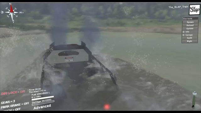 SpinTires MODS Dually MONSTER Truck!! Flying Helicopters/Lego Truck/Tank | SLAPTrain смотреть онлайн