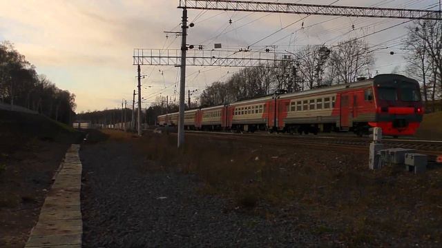 ЭД4МК-0112 рейсом до Калуги (состав 6-ть вагонов) смотреть онлайн