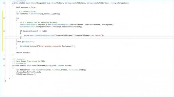 Extracting images from a document using Aspose.Words Cloud API (C#)
