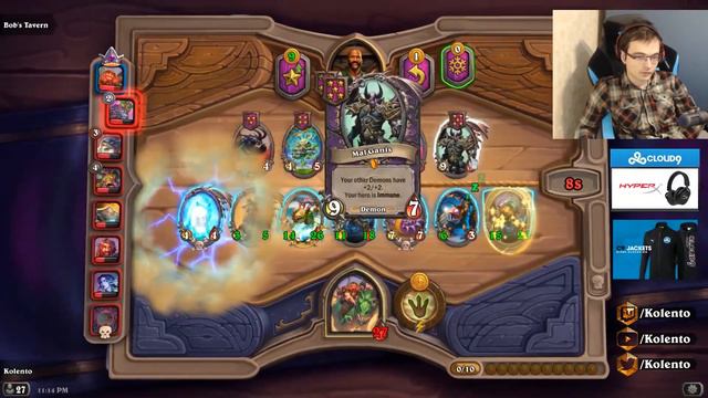 How to easily win in Battlegrounds - 8000+ rating gameplay | Hearthstone | Kolento смотреть онлайн