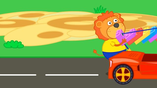 Lion Family ? Rainbow Ice Cream and Jelly Bears | Cartoon for Kids смотреть онлайн