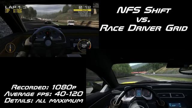 GRID vs NFS Shift смотреть онлайн