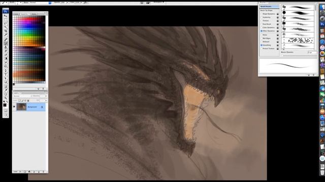 Python Dragon Sketch-Time Lapse смотреть онлайн