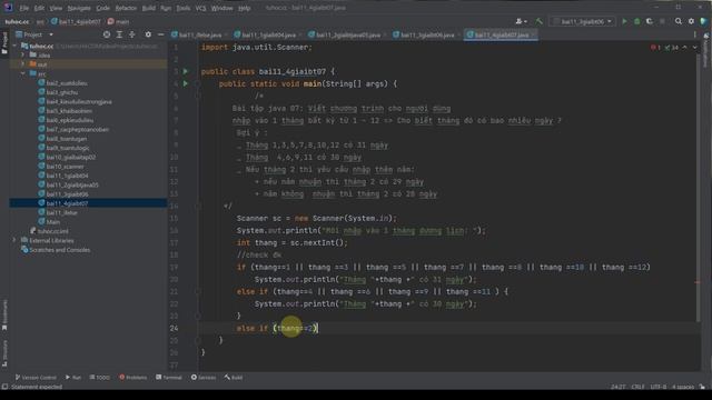 11.4 Giải bài tập java 07 - hướng dẫn giải bài tập if else java - java 2023 tutorial смотреть онлайн