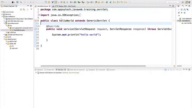11 first java web project and servlet deployment using web xml смотреть онлайн