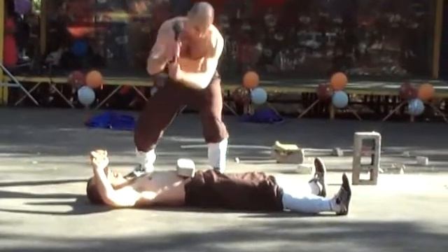 Выступление школы Шаолиньцюань. 50 лет парку Вознесенского