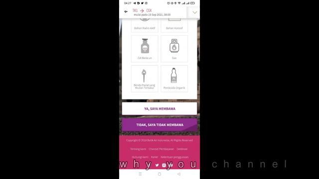 Cara Check In Online Pesawat Batik Air Pake HP