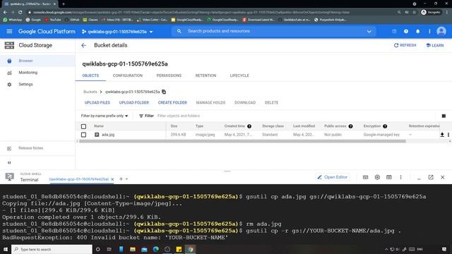 Cloud Storage: Qwik Start - CLI/SDK | Qwiklabs [GSP074] смотреть онлайн