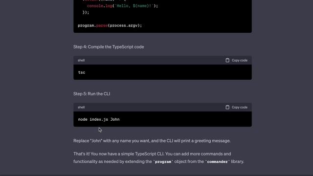AI generated JavaScript CLI With Different (Google Bard, ChatGPT, Bing Chat) смотреть онлайн