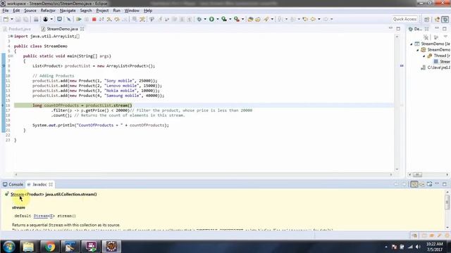 How to use Count method of Java 8 Stream? | Java 8 streams | Streams in Java 8 смотреть онлайн
