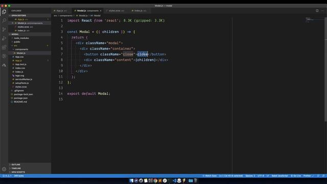 Tutorial: Criando um componente de Modal no ReactJS смотреть онлайн