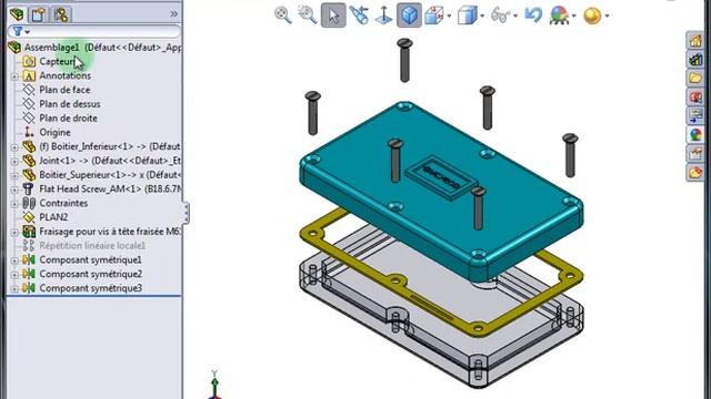 A16. Vue Eclatée avec SolidWorks смотреть онлайн