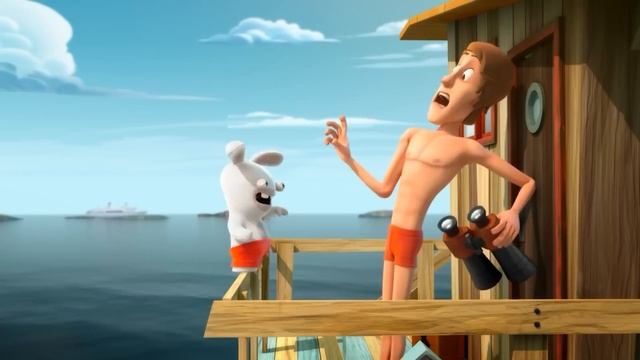 The Rabbids invade the beach! RABBIDS INVASION | 30 Min New compilation | Cartoon for kids смотреть онлайн